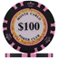 Monte Carlo Poker Chips - Black 100