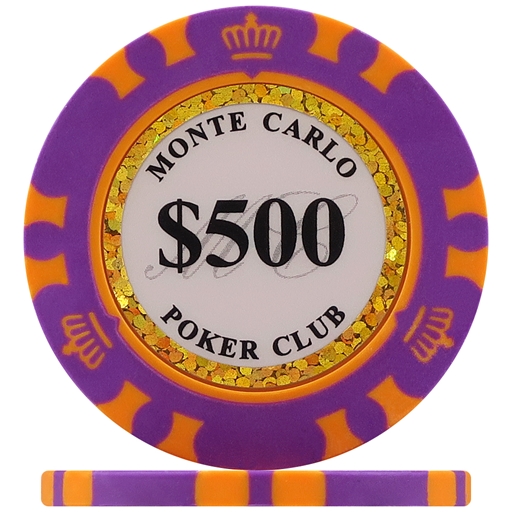 Monte Carlo Poker Chips - Puple 500