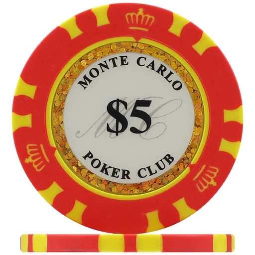 Monte Carlo Poker Chips - Red 5