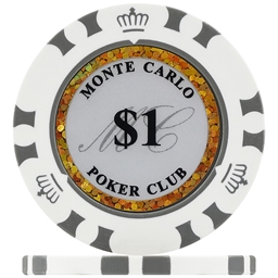 Monte Carlo Poker Chips - White 1