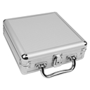 Silver Aluminium 100 Poker Chip Case