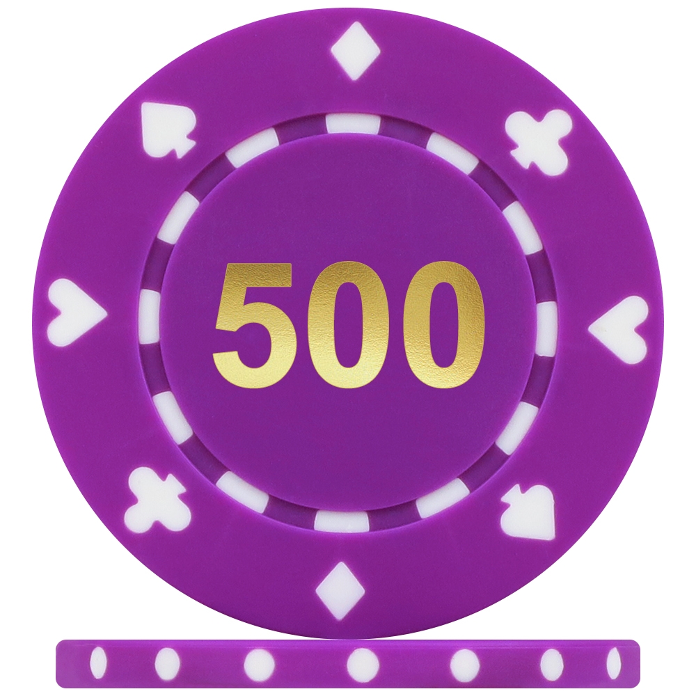 Black 100 Budget Range Suited Numbered Poker Chips Roll of 25 
