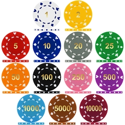HQ Suited Numbered 12g Poker Chips & Sets