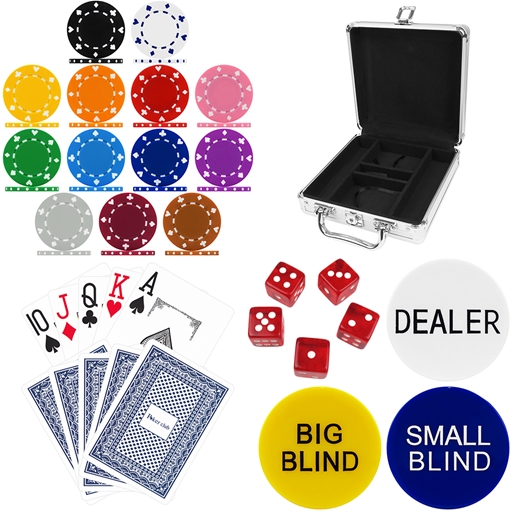 High Quality 100 Piece Suited Poker Chip Set