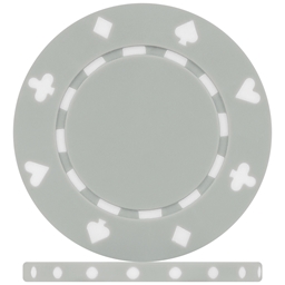 High Quality Grey Suited Poker Chips