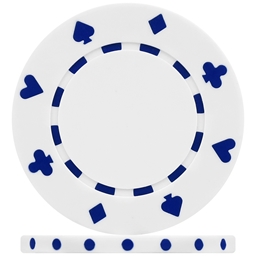 High Quality White Suited Poker Chips