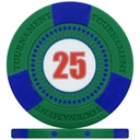 Tri-Gen Numbered Tournament Poker Chips - Green 25