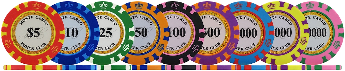 Monte Carlo 14g Poker Chips & Sets