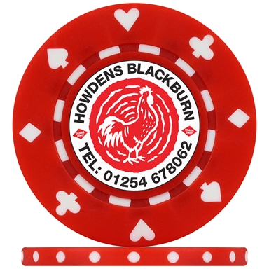 Promotional Printed Suited Custom Poker Chips